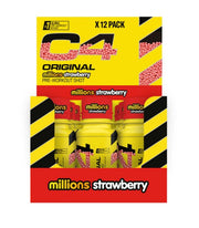 Cellucor C4 originalus prieštreniruotinis gėrimas, Millions Braškių skonio – 12 x 60 ml.