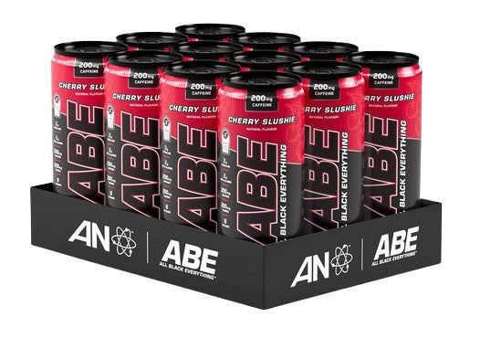Applied Nutrition ABE Energy + Performance skardinės, vyšnių skonio gėrimas – 12 x 330 ml.