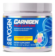 Evogen Carnigen Plus kofeino skonio braškių limonadas – 81 g