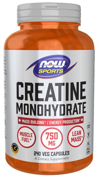 Produkto nuotrauka: NOW Foods Creatine Monohydrate, 750mg - 240 kapsulių