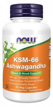 NOW Foods KSM - 66 Ashwagandha – 90 kapsulių