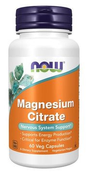 Produkto nuotrauka: NOW Foods Magnesium Citrate, 400mg - 60 kapsulių