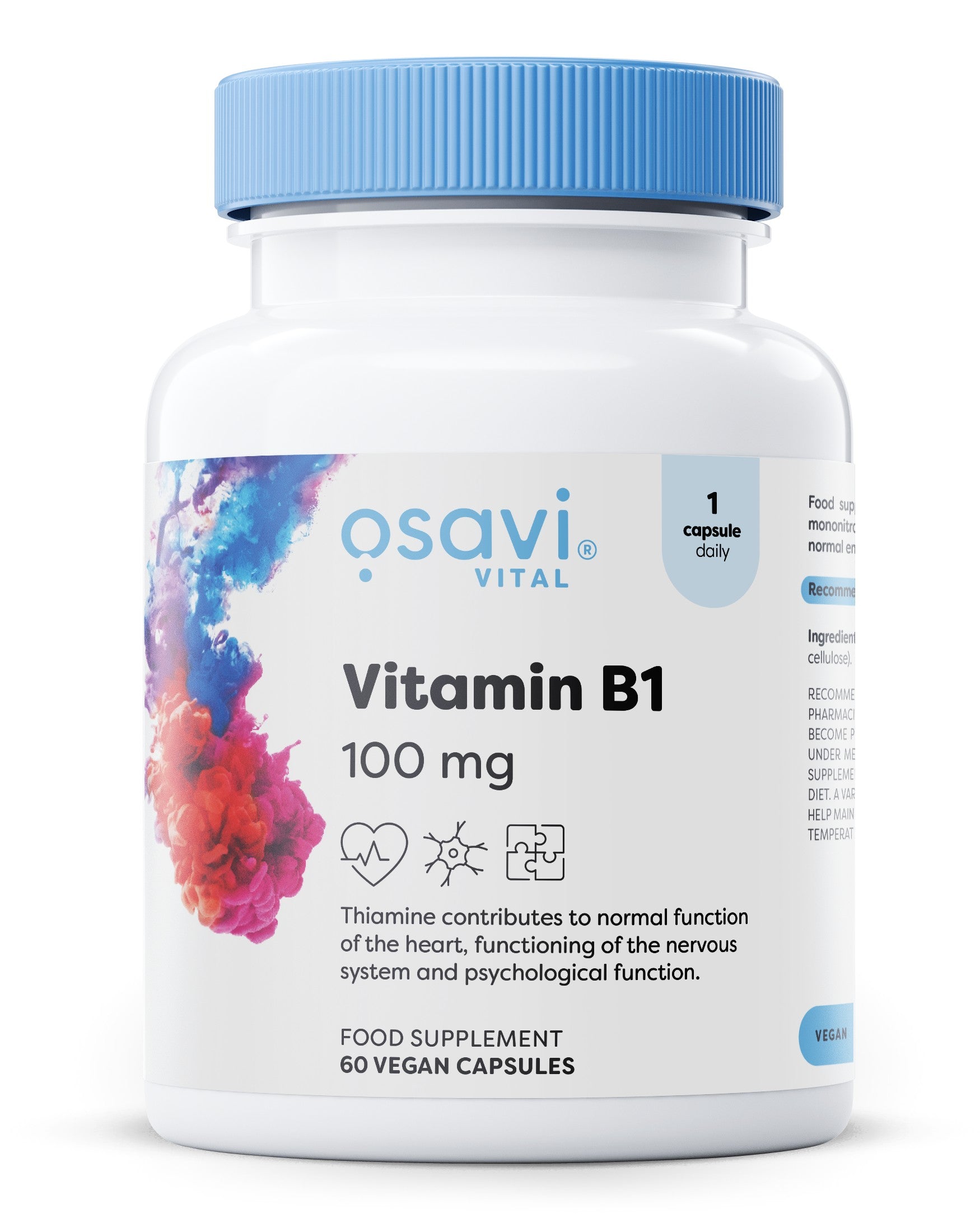 Produkto nuotrauka: Osavi Vitamin B1, 100mg - 60 vegan caps