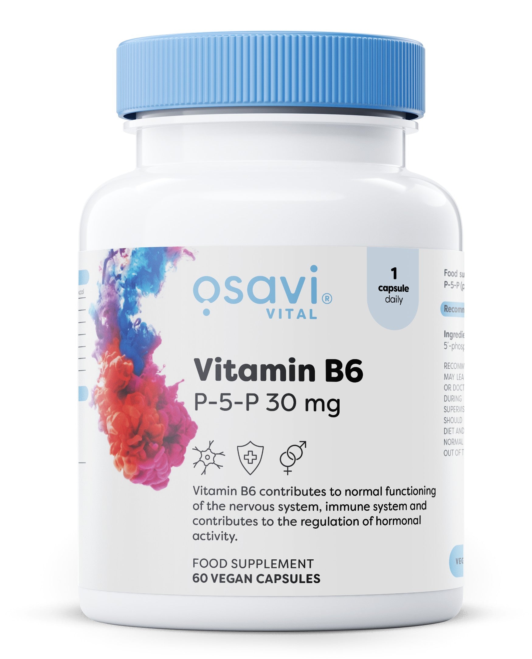 Produkto nuotrauka: Osavi Vitamin B6 - P-5-P, 30mg - 60 vegan caps