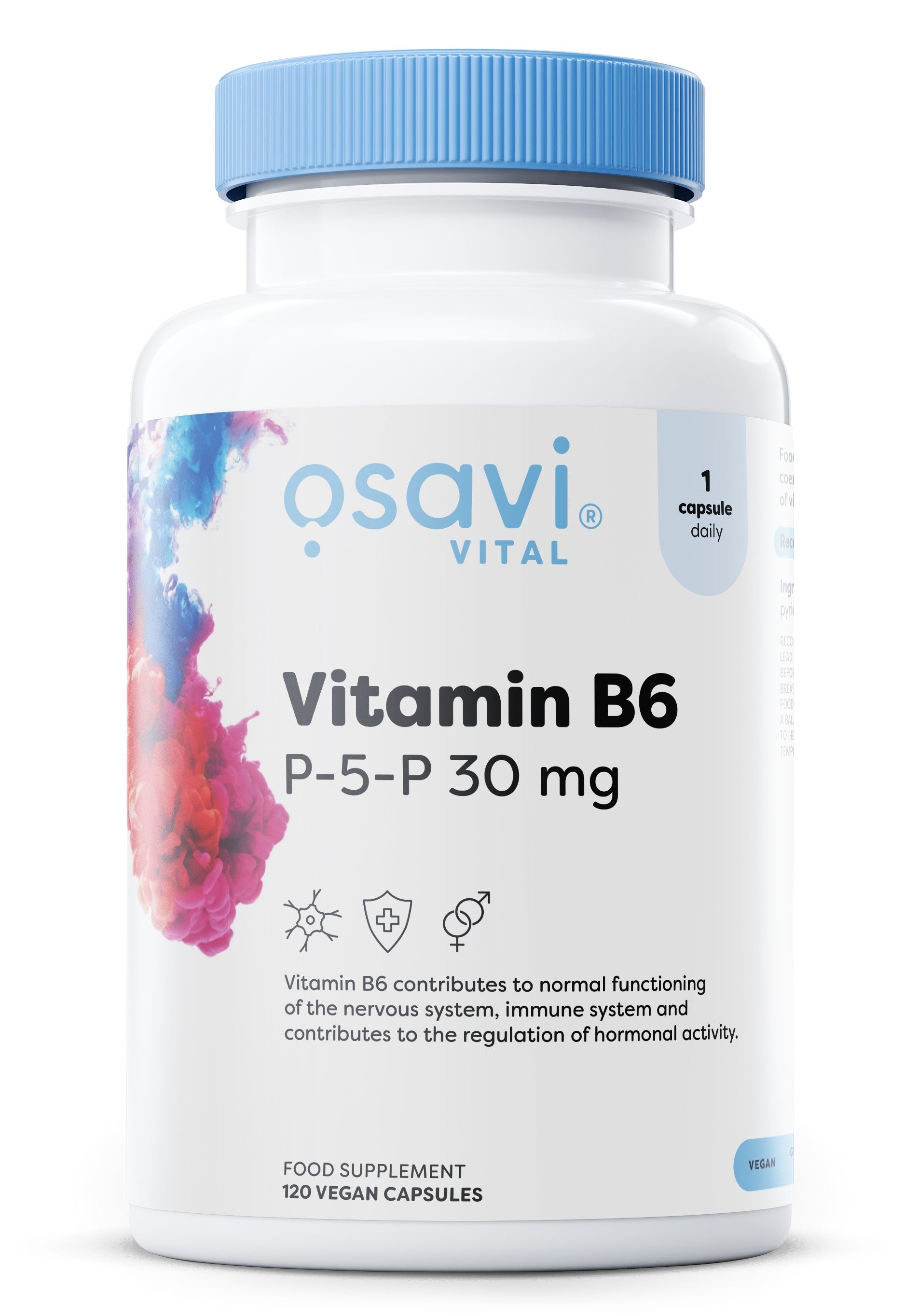 Produkto nuotrauka: Osavi Vitamin B6 - P-5-P, 30mg - 120 vegan caps