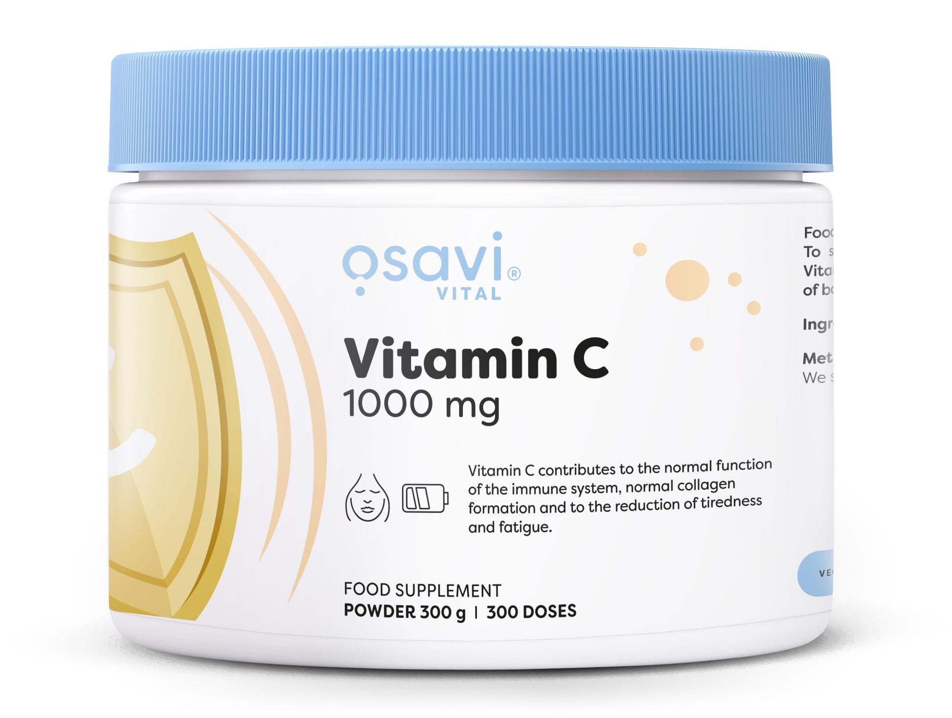 Produkto nuotrauka: Osavi Vitamin C Powder, 1000mg - 300 g