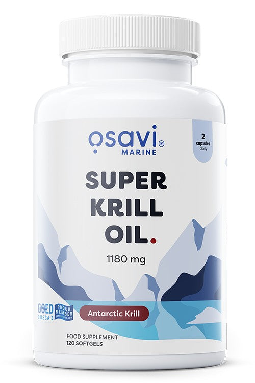 Produkto nuotrauka: Osavi Super Krill Oil, 1180mg - 120 minkštųjų kapsulių