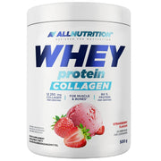 Allnutrition išrūgų baltymų kolagenas, braškių skonio – 500 g