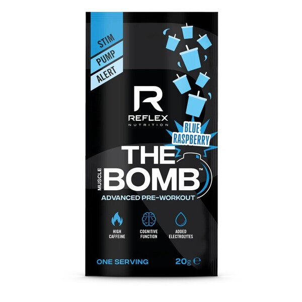 Reflex Nutrition raumenų bomba, mėlynosios avietės - 20 g (1 porcija)