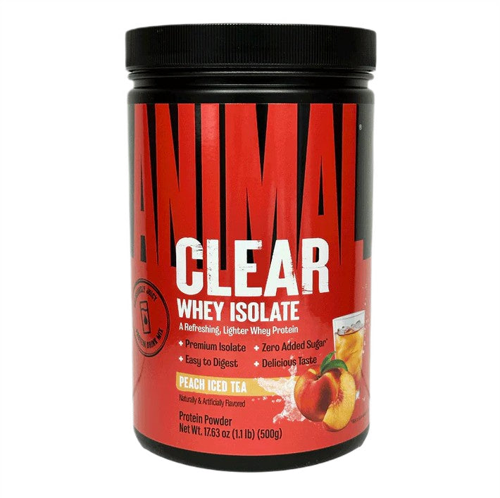 Animal Animal Clear išrūgų izoliatas, persikų ledinė arbata - 500 g