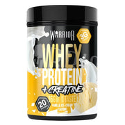 Warrior išrūgų baltymai + kreatinas, vaniliniai ledai – 500 g