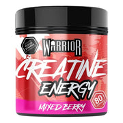 Warrior kreatinas + energija, mišrios uogos - 360 g
