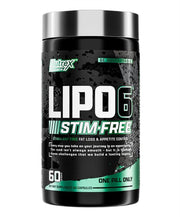 Nutrex Lipo - 6 be stimuliatoriaus - 60 kapsulių