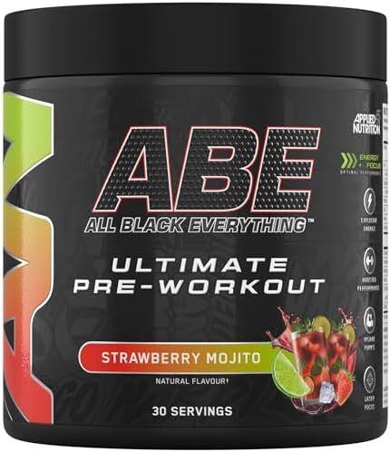 Applied Nutrition ABE – All Black Everything, braškių mojito – 375 g