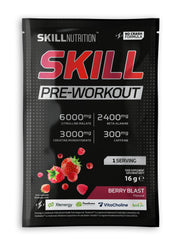 Skill Nutrition Skill prieš treniruotę, uogų skonio stipriklis – 16 g (1 porcija)