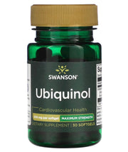 Swanson ubichinolis, 200 mg – 30 kapsulių