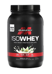 MuscleTech Iso Whey, vanilės skonio – 907 g