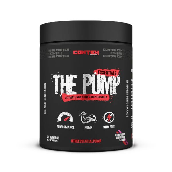 Conteh Sports The Pump braškių skonio kramtomoji guma – 414 g