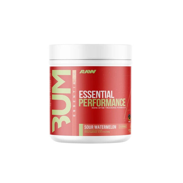 Raw Nutrition Bum Essential Performance, rūgštaus arbūzo skonio – 600 g