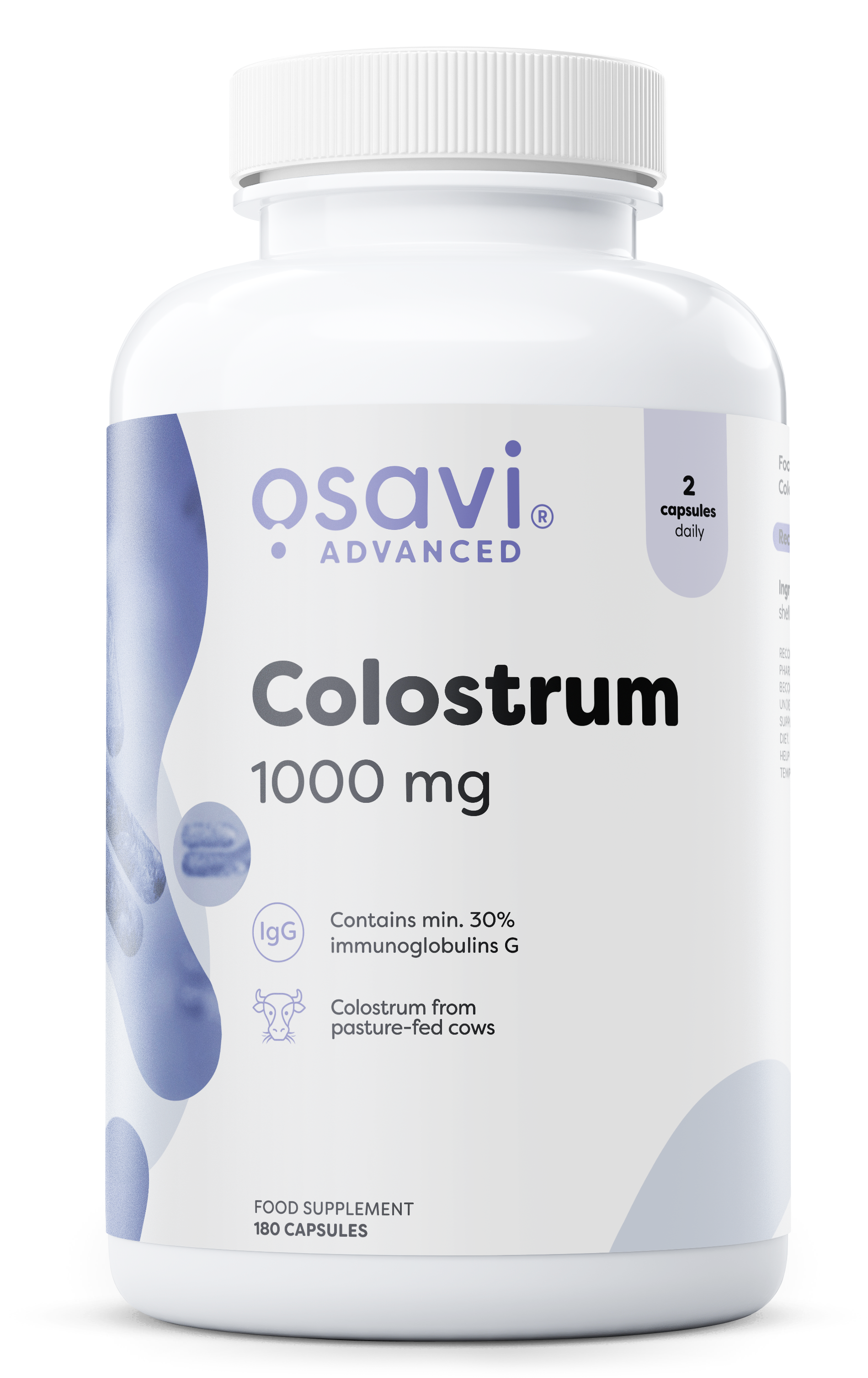 Produkto nuotrauka: Osavi Colostrum, 1000mg - 180 kapsulių