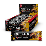 Reflex Nutrition didelio baltymų batonėlis su sūdyta karamelės skonio traškučiais – 12 x 60 g