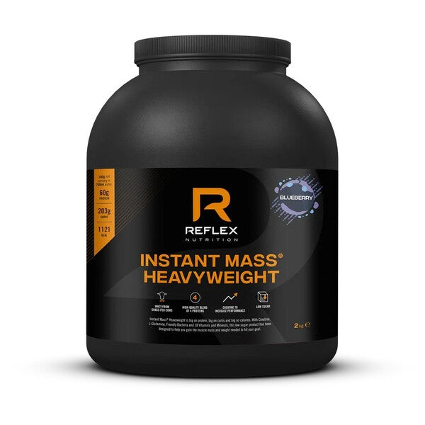 Reflex Nutrition Instant Mass Heavyweight, mėlynių skonio – 2000 g