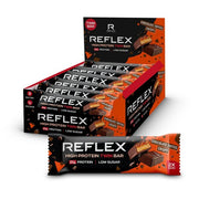 Reflex Nutrition didelio baltymų dvigubas batonėlis, šokoladinis ir karamelės skonio traškus – 12 x 60 g