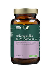 Holland & Barrett ašvaganda KSM - 66, 600 mg – 30 kapsulių