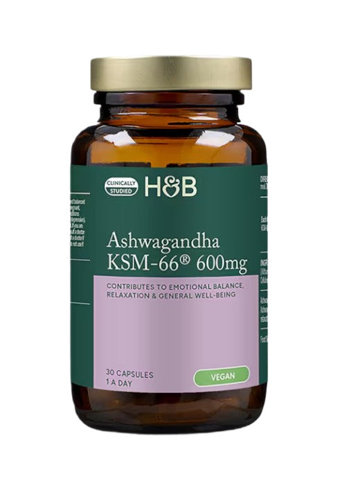 Holland & Barrett ašvaganda KSM - 66, 600 mg – 30 kapsulių