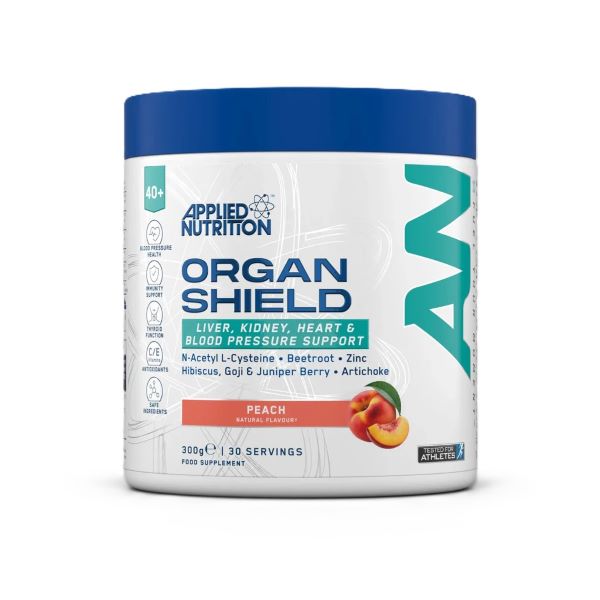 Applied Nutrition Agewell 40+ Organ Shield, persikų skonio, 300 g
