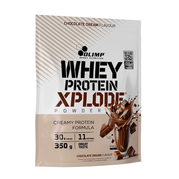 Olimp Nutrition išrūgų baltymai Xplode, šokolado skonio - 350 g