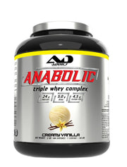 Addict Sport Nutrition anabolinis trigubas išrūgų kompleksas, kreminės vanilės skonio – 2000 g
