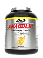Addict Sport Nutrition anabolinis trigubas išrūgų kompleksas, bananas - 2000 g