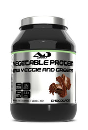 Addict Sport Nutrition daržovių baltymų milteliai, žalios daržovės ir žalumynai, šokoladas - 750 g