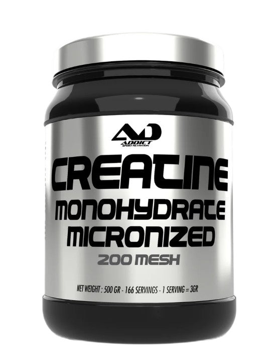Addict Sport Nutrition mikronizuotas kreatino monohidratas, 200 mesh – 500 g