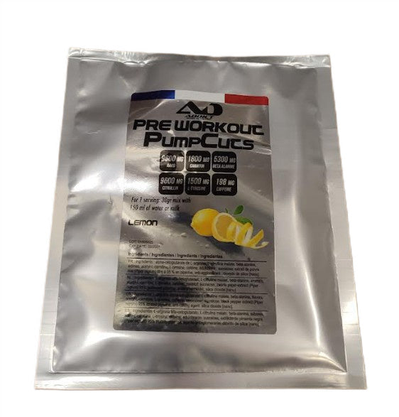 Addict Sport Nutrition prieš treniruotę vartojami Pump Cuts šokoladukai su citrina – 30 g (1 porcija)