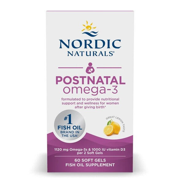 Nordic Naturals pogimdyminis Omega - 3, 1120 mg citrinų skonio – 60 kapsulių