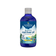 Nordic Naturals arktinių menkių kepenų aliejus, 1060 mg citrinų skonio – 237 ml.