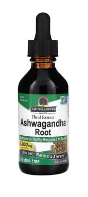Nature's Answer ašvagandos šaknis, 2000 mg - 60 ml.