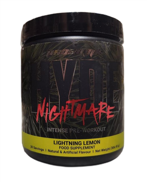 ProSupps Hyde Nightmare, žaibo skonio citrinų skonio – 306 g