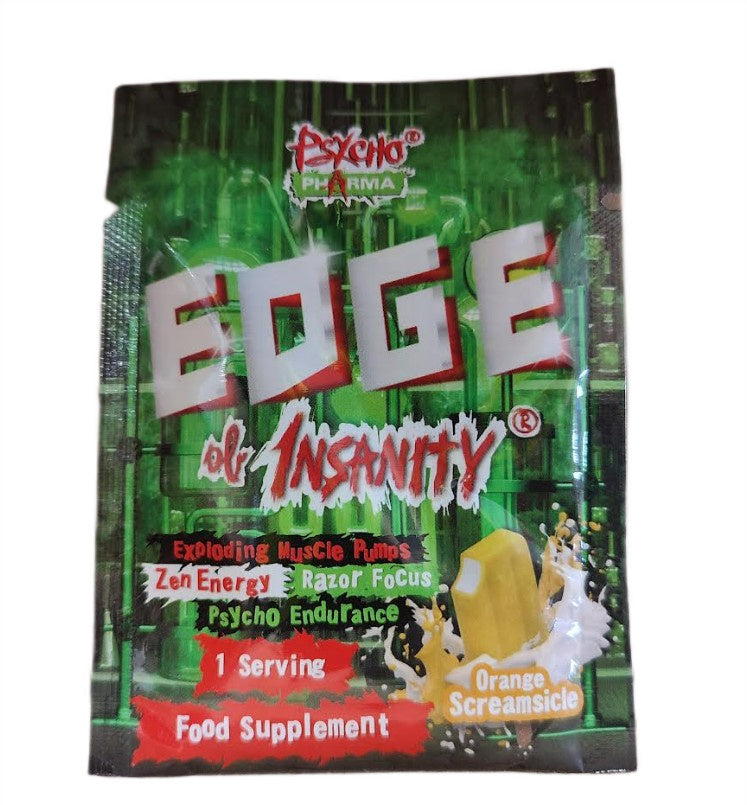 American Supps Psycho Pharma beprotybės kraštas, apelsinų skonio Screamsicle – 12,8 g (1 porcija)