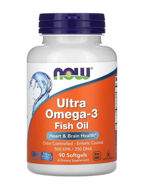 Produkto nuotrauka: NOW Foods Ultra Omega-3 - 90 minkštųjų kapsulių