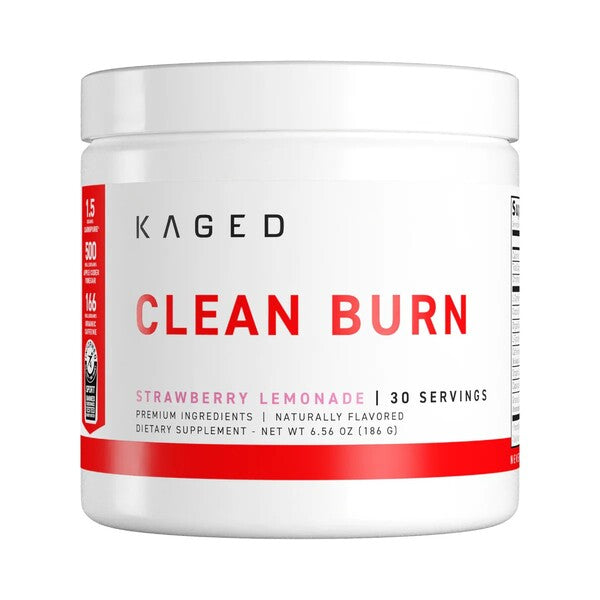 Kaged Muscle Clean Burn milteliai, braškių limonadas - 186 g