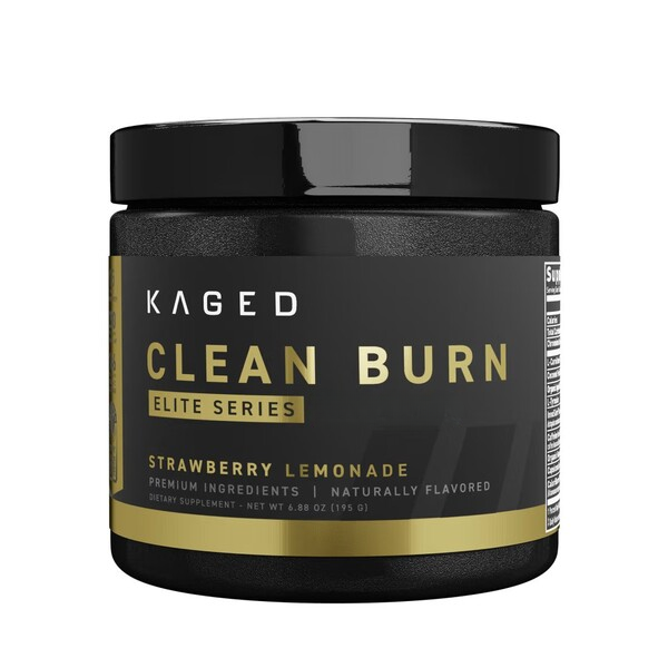 Kaged Muscle Clean Burn milteliai – Elite Series, braškių limonadas – 195 g
