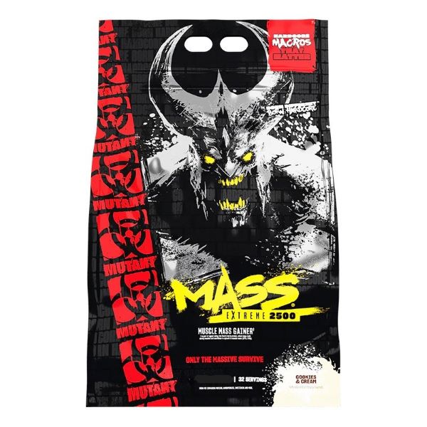 Mutant Mutant Mass Extreme 2500, sausainių ir grietinėlės skonio - 9070 g