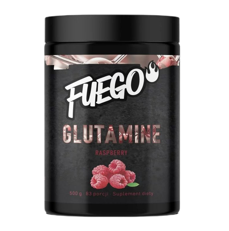 Fuego glutaminas, aviečių skonio - 500 g