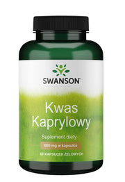 Swanson Kwas Kaprylowy, 600 mg – 60 gelių