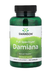 Swanson Damiana, 510 mg – 100 kapsulių