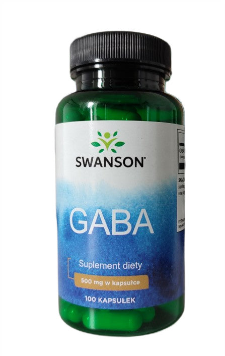 Swanson GABA, 500 mg – 100 kapsulių