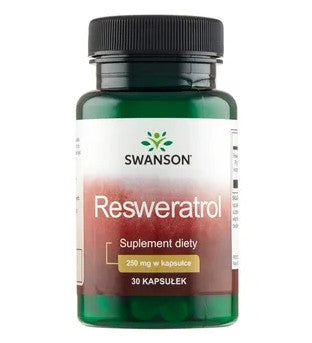 Swanson Resweratrol, 250 mg – 30 kapsulių